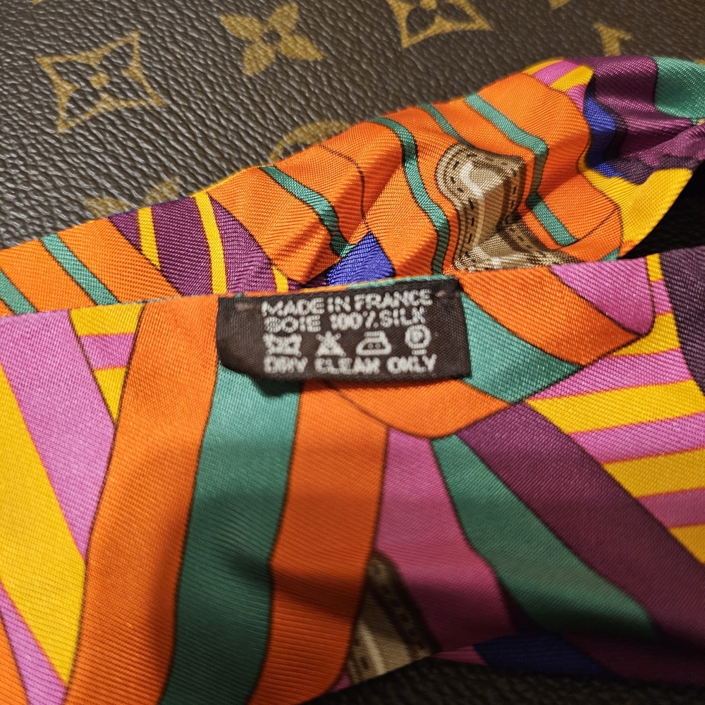 Hermes colorful silk twilly - Picture 3 of 4